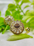 Elegant Moveable Radiance Sunflower Ring – Timeless Sparkle 🌟 | Luxurious Design Ring | Adjustable Ring | Ring For Girls & Women
