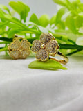 Imported Blossoming Elegance Moveable Ring – Gold & Silver Color Options 🌟 | Luxurious Design Ring | Adjustable Ring | Ring For Girls & Women