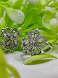 Imported Dazzling Dual-tone Floral Moveable Rings 🌟 | Luxurious Design Ring | Adjustable Ring | Ring For Girls & Women