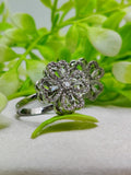 Imported Dazzling Dual-tone Floral Moveable Rings 🌟 | Luxurious Design Ring | Adjustable Ring | Ring For Girls & Women