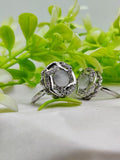 Elegant Dual-tone Floral Gemstone Rings – Timeless Design 🌟 | Luxurious Design Ring | Adjustable Ring | Ring For Girls & Women