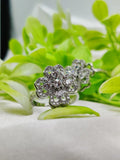 Imported Elegant Moveable Floral Cluster Ring With Sparkling Zircon Detailing 🌟 | Luxurious Design Ring | Adjustable Ring | Ring For Girls & Women