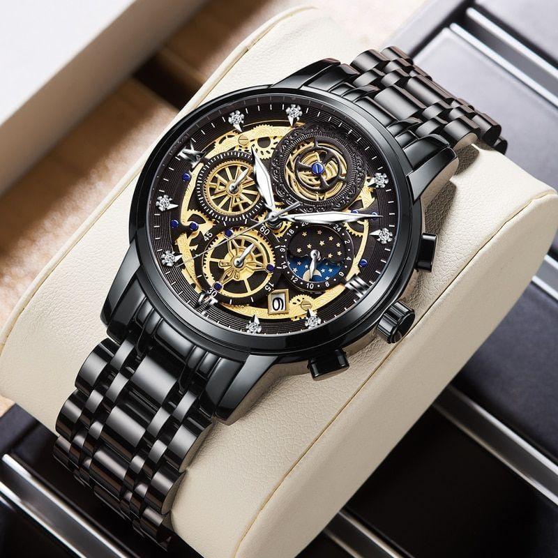 Men's Stainless Steel Quartz Chronograph Watch
