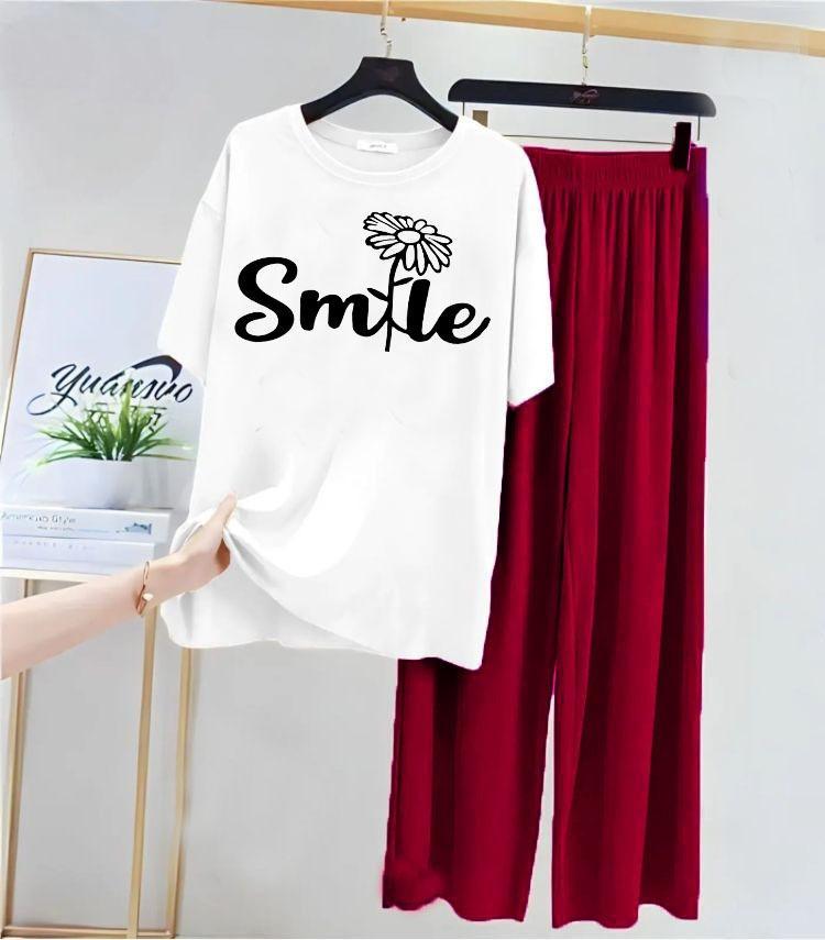 2 Pcs Women's Stitched Cotton Jersey Printed Night Suit