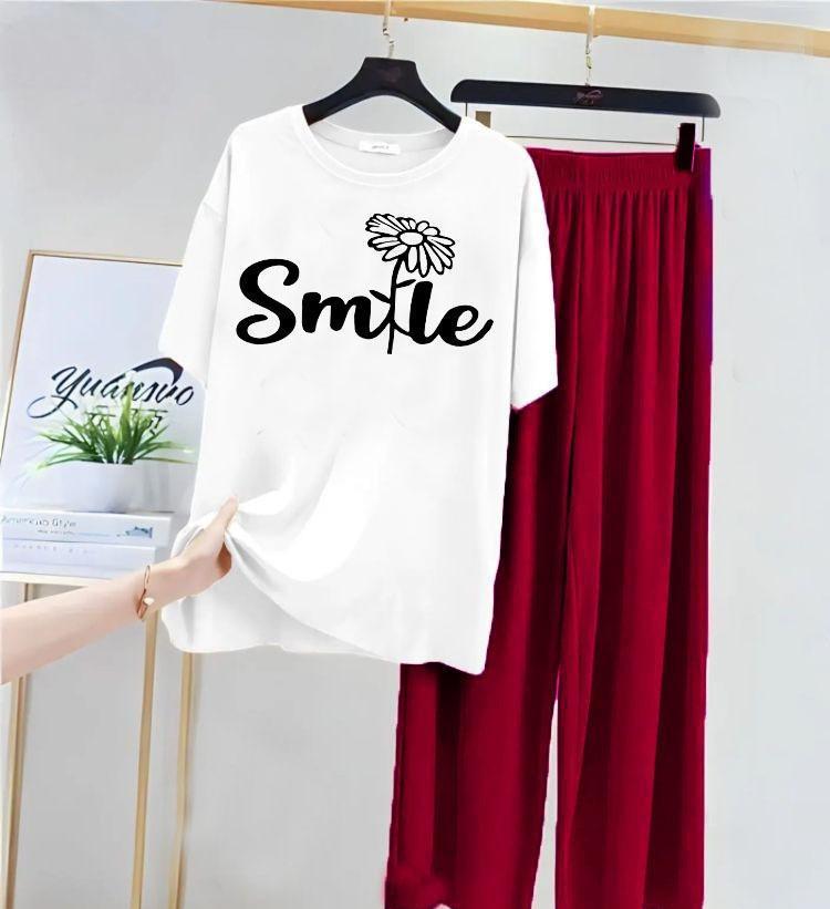 2 Pcs Women's Stitched Cotton Jersey Printed Night Suit