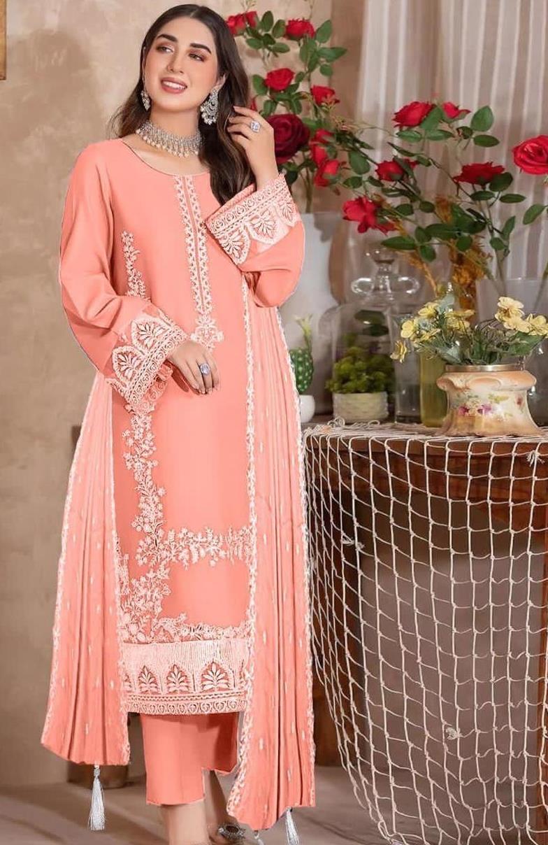 3 Pcs Suit with Lawn Fabric