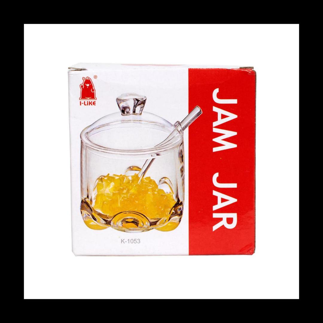 Elegant White Acrylic Glass Jar