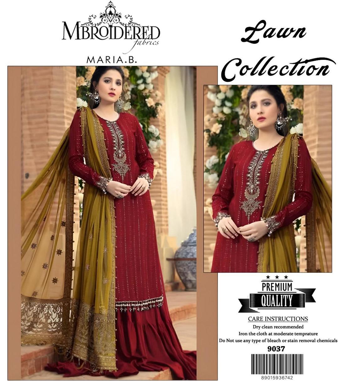 3 Pcs Women's Unstitched Printed Suit