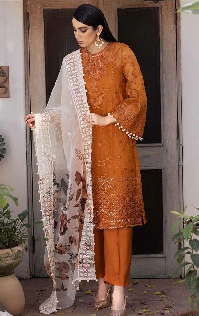 3 Pcs Women's Unstitched Printed Suit