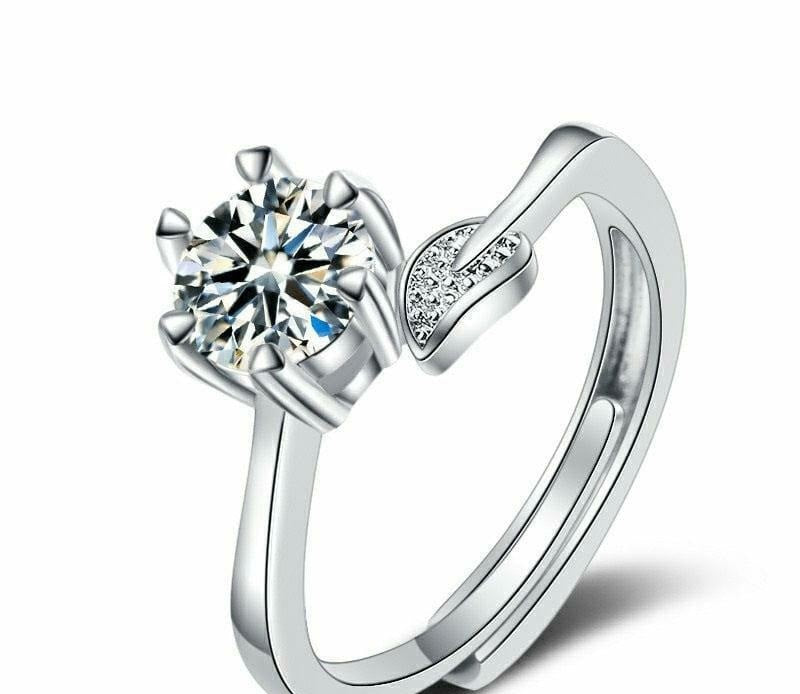 Cubic Zirconia Ring Adjustable