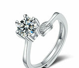 Cubic Zirconia Ring Adjustable