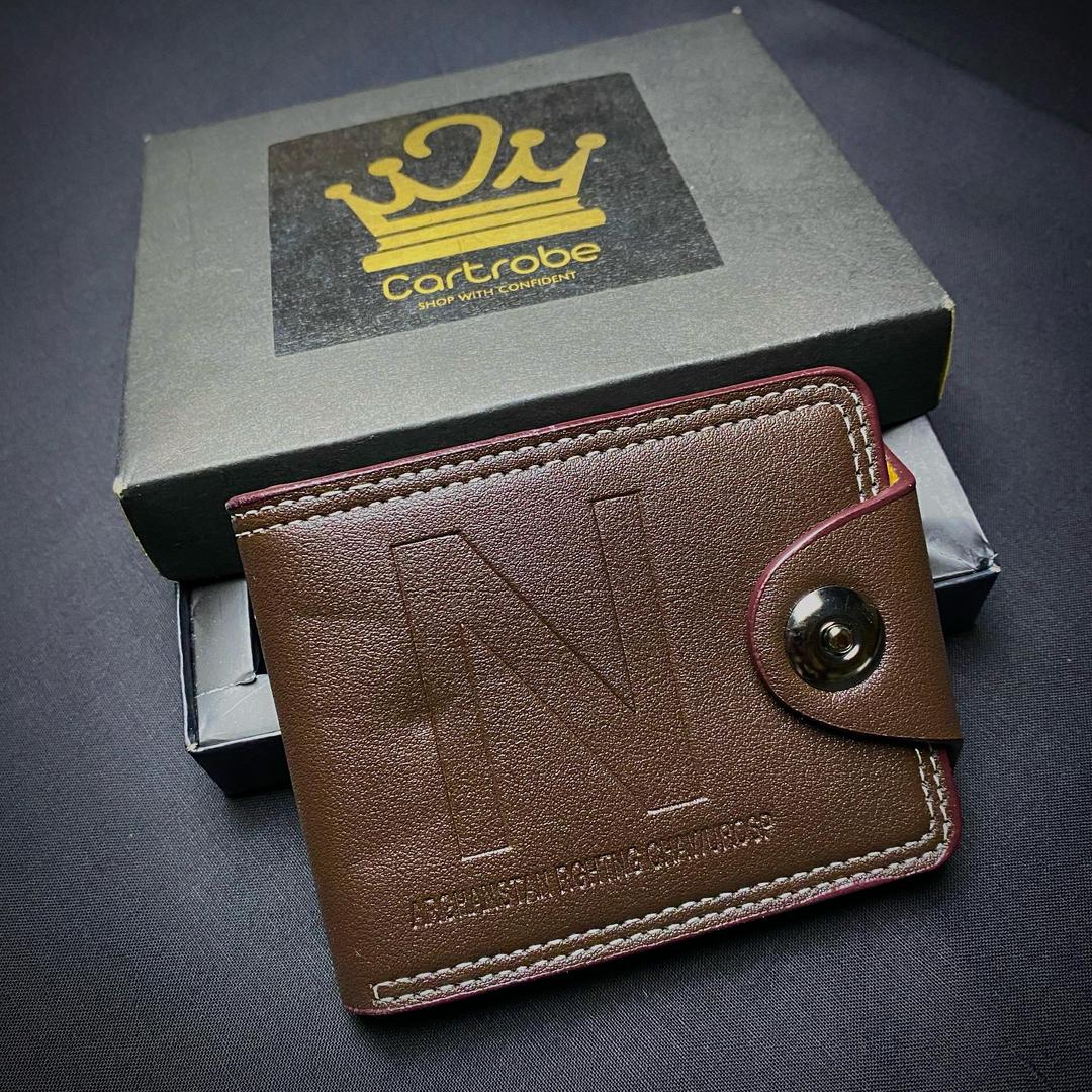 Men's PU Leather Wallet with 6 Card Holder Pockets