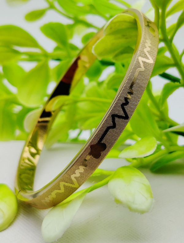 Adjustable Premium Heartbeat-engraved Adjustable Cartier-inspired Gold Bracelets | Best Quality Artificial Bracelet For Girls & Women | Bracelet For Every Occasion | Elegant Design