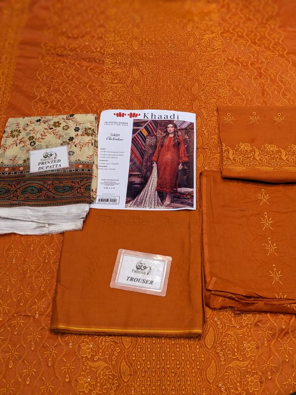 ✨ Khaadi ✨ 3 Piece Khaadi Chicken Kari Unstitched Suit New Collection For Womens