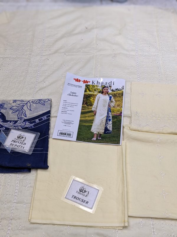 ✨ Khaadi ✨ 3 Piece Khaadi Chicken Kari Unstitched Suit New Collection For Womens