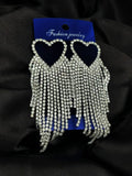 Imported Earrings In Multiple Design | Tarnish-free Diamond-shape, Heart Fringe, Long Heart Fringe, Radiant, Diamond Cascade Design Earrings| Luxury Look Artificial Earrings | Girls Earrings | Women Earrings