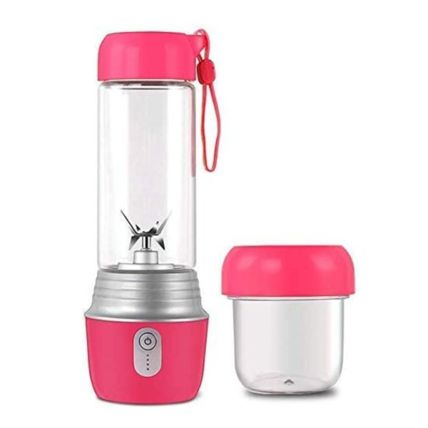 Imported Rechargeable Portable 420ml Blender With 6 Blades – Portable Blender With Usb Charger – Rechargeable Portable Blender For Shakes & Juices – 420ml Personal Smoothie Maker