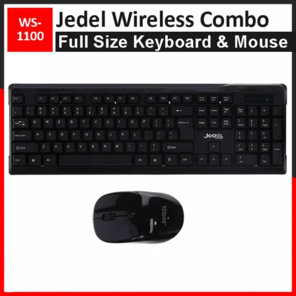 Jedel Wireless Keyboard Mouse Combo Ws-1100 | 2.4ghz Wireless Keyboard And Wireless Mouse