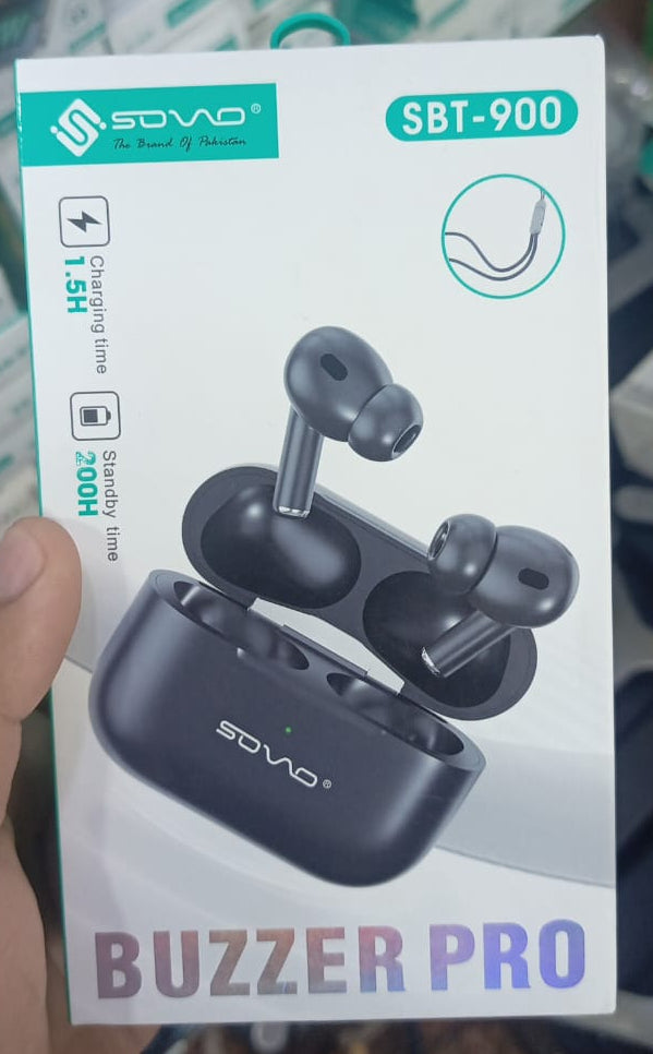 Sovo Buzzer Pro Sbt-900 Earbuds!with Superior Sound Quality, Advanced Noise Cancellation