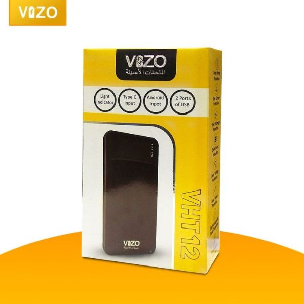 Vht-12 – 10,000mah Full-size Power Bank | Vizo Vht-12 Power Bank | Best Quality Power Bank Vht12 – Android Power Bank – Random Color