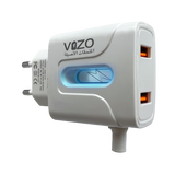 Vizo V14 Fast Charger 2.8a With Copper Connector | Android Mobile Phone Charging Adapter With Usb Data Cable