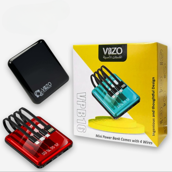 Vpb16 – 10,000mah Compact Power Bank | Vizo Vp 16th Power Bank | Mobile Phone Power Bank – Android Power Bank – Random Color