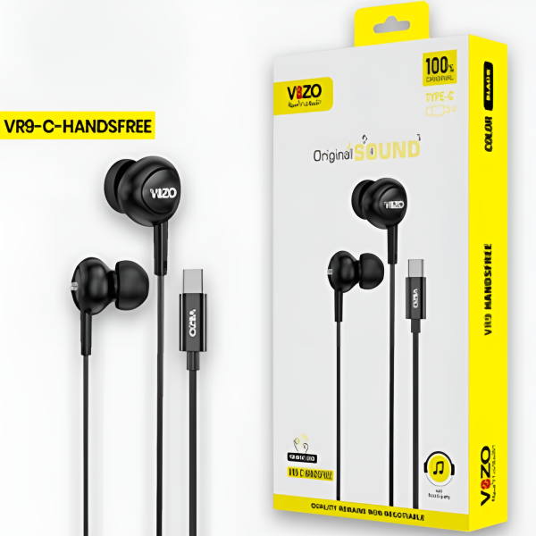 Vr9-c Handsfree – Premium Type-c Wired Earphones | Best Quality Earphones | Hands-free For Android | Hands-free For Mobile Phone